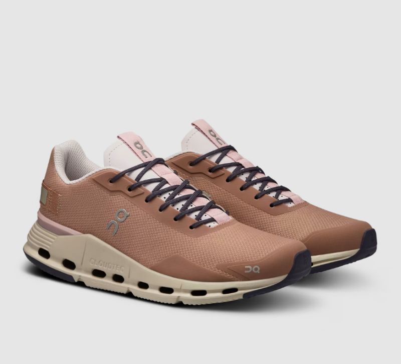 On Running Cloud Shoes Women's Cloudnova Form-Rosebrown | Orchid