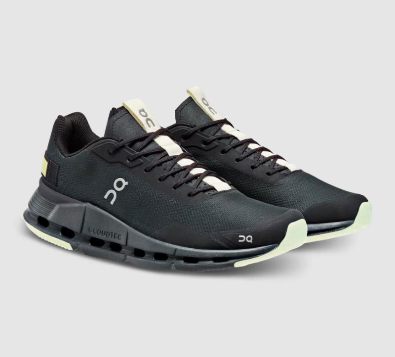 On Running Cloud Shoes Men's Cloudnova Form-Black | Hay