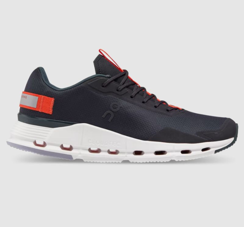 On Running Cloud Shoes Men's Cloudnova Form-Black | Flame