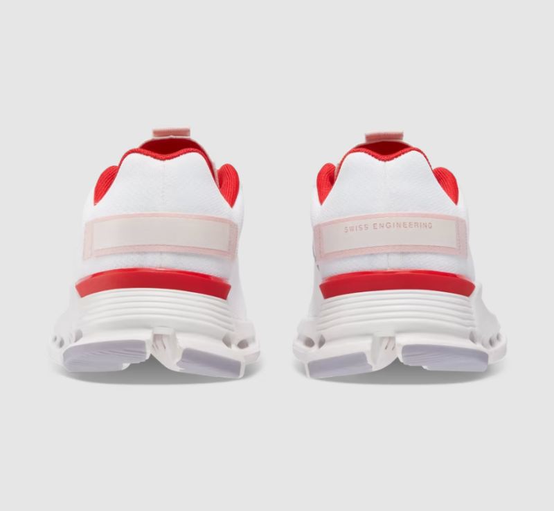 On Running Cloud Shoes Men's Cloudnova Form-White | Red
