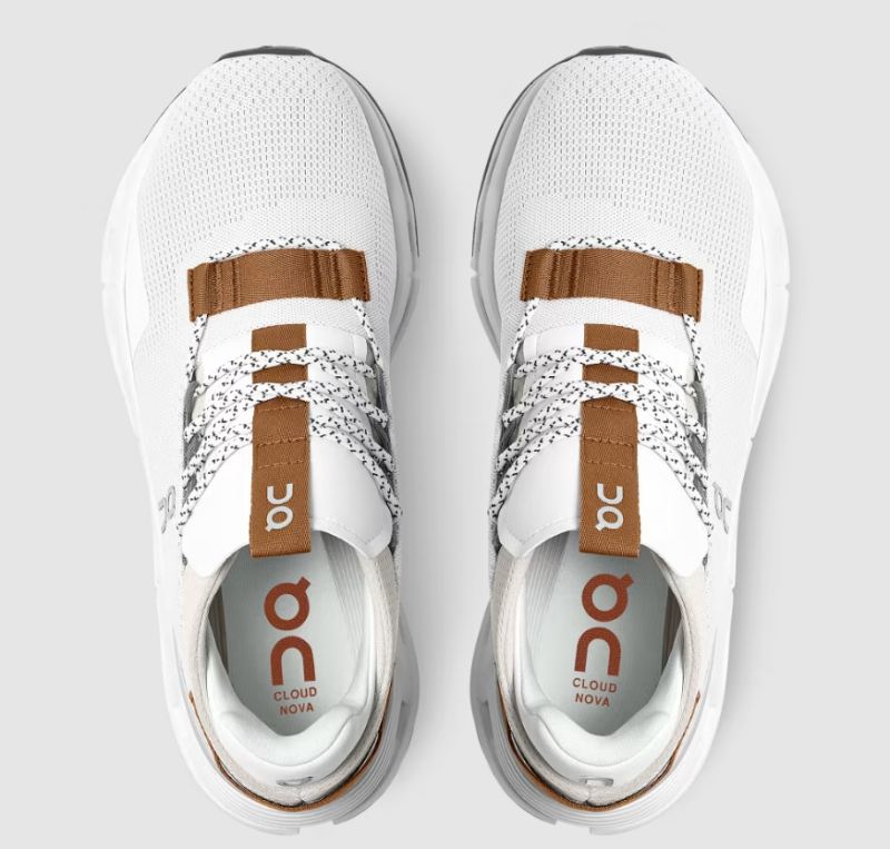 On Running Cloud Shoes Men's Cloudnova-White | Pearl