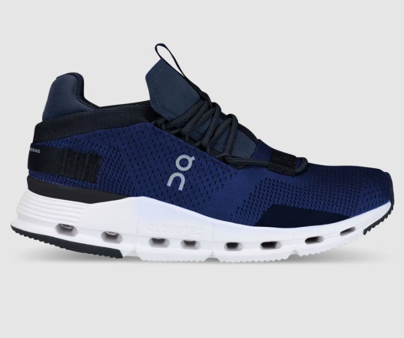 On Running Cloud Shoes Men's Cloudnova-Navy | White