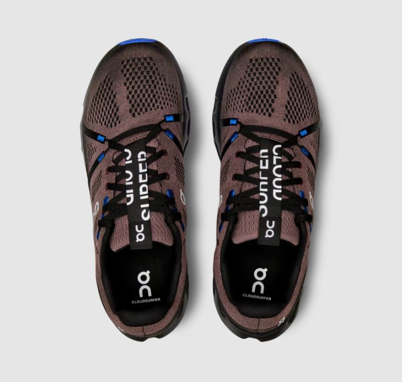 On Running Cloud Shoes Men's Cloudsurfer-Black | Cobalt - Click Image to Close