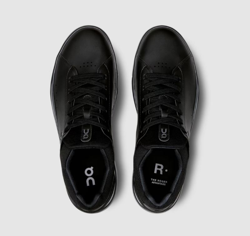 On Running Cloud Shoes Men's THE ROGER Advantage-All Black - Click Image to Close