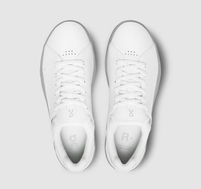 On Running Cloud Shoes Men's THE ROGER Advantage-White | Alloy - Click Image to Close