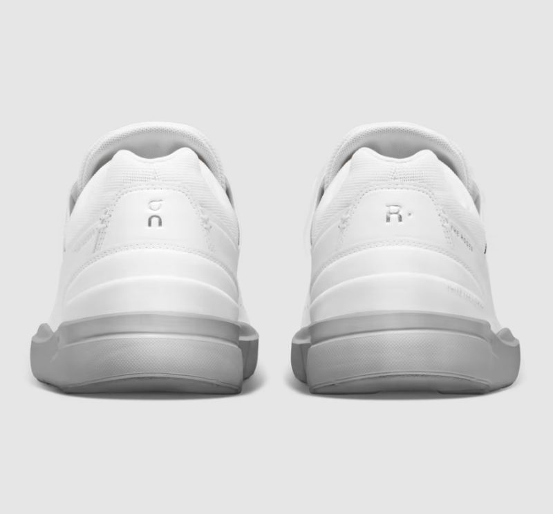 On Running Cloud Shoes Men's THE ROGER Advantage-White | Alloy - Click Image to Close