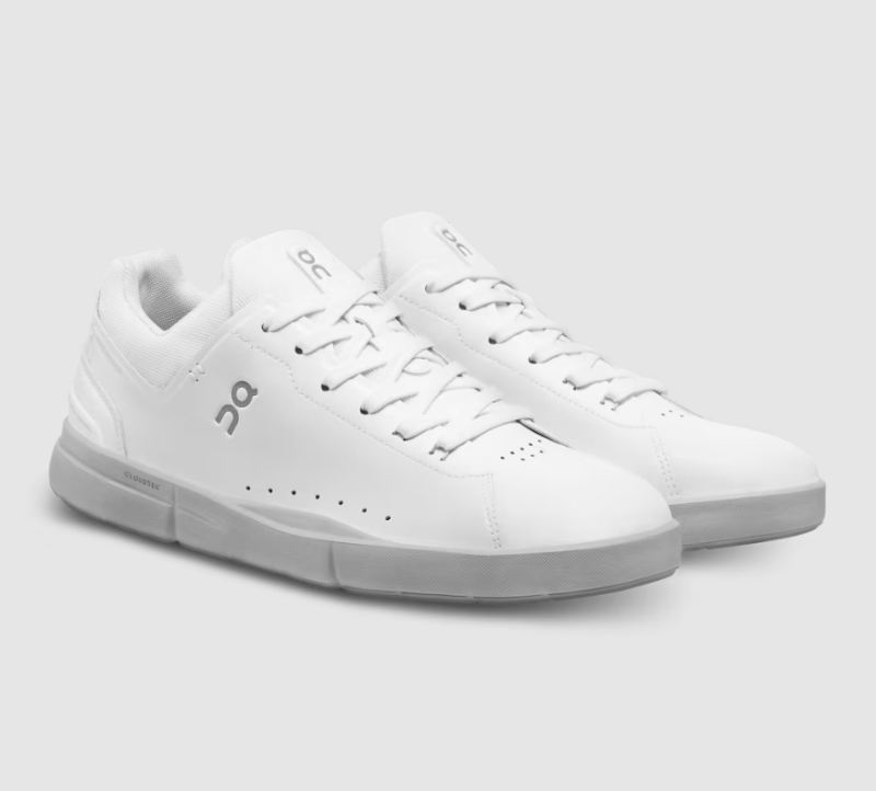 On Running Cloud Shoes Men's THE ROGER Advantage-White | Alloy