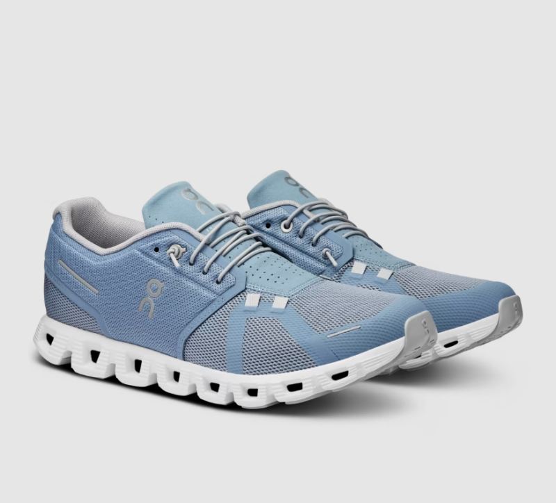 On Running Cloud Shoes Men's Cloud 5-Chambray | White