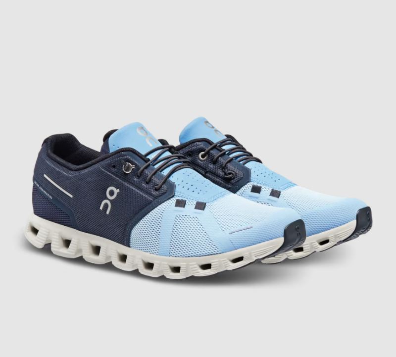 On Running Cloud Shoes Women's Cloud 5-Midnight | Chambray - Click Image to Close