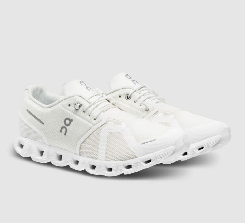 On Running Cloud Shoes Women's Cloud 5-Undyed-White | White - Click Image to Close
