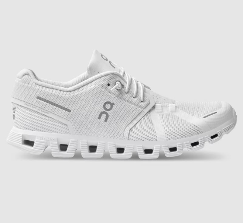 On Running Cloud Shoes Women's Cloud 5-All White