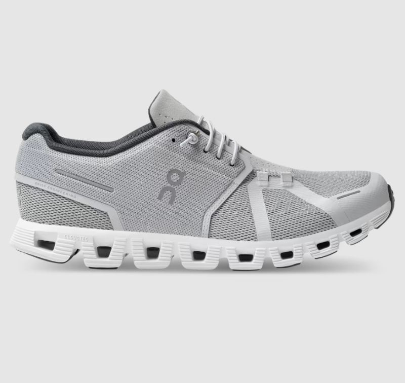 On Running Cloud Shoes Men's Cloud 5-Glacier | White - Click Image to Close