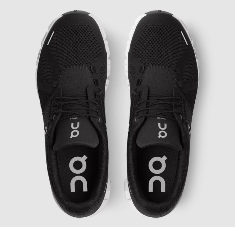 On Running Cloud Shoes Men's Cloud 5-Black | White - Click Image to Close