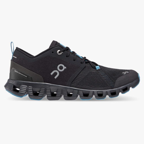 On Running Cloud Shoes Women's Cloud X 3 Shift-Black | Niagara - Click Image to Close