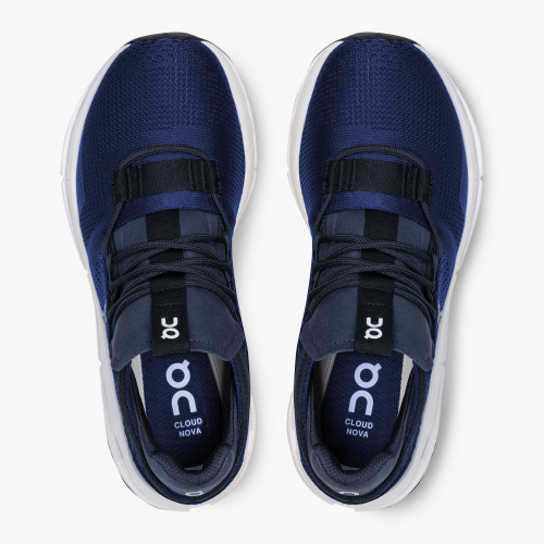 On Running Cloud Shoes Women's Cloudnova-Navy | White