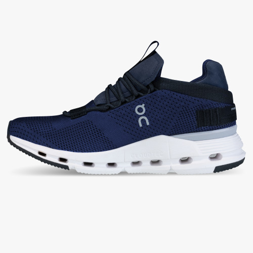 On Running Cloud Shoes Men's Cloudnova-Navy | White - Click Image to Close