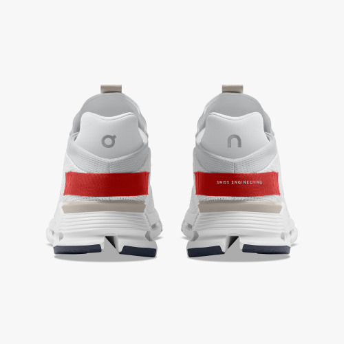 On Running Cloud Shoes Men's Cloudnova-White | Red