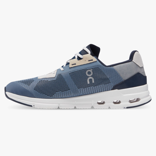 On Running Cloud Shoes Men's Cloudrift-Metal | Navy - Click Image to Close