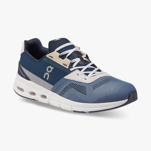 On Running Cloud Shoes Men's Cloudrift-Metal | Navy - Click Image to Close