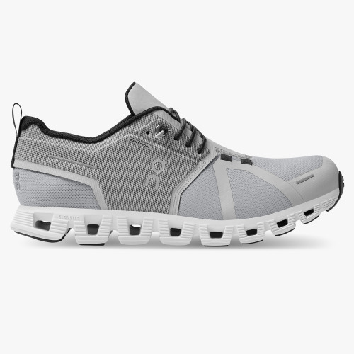 On Running Cloud Shoes Women's Cloud 5 Waterproof-Glacier | Whit - Click Image to Close