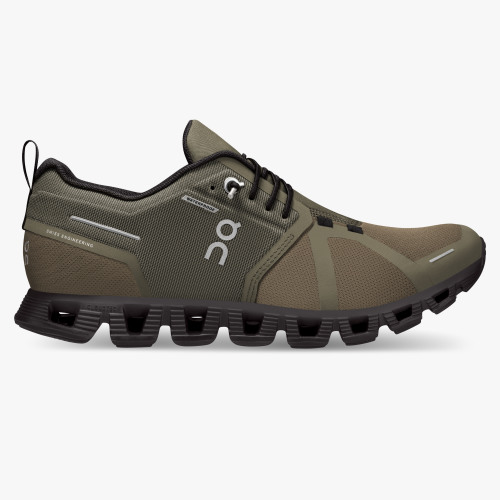 On Running Cloud Shoes Women's Cloud 5 Waterproof-Olive | Black - Click Image to Close