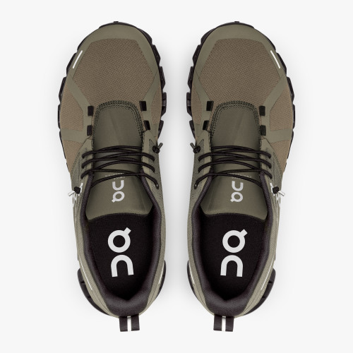 On Running Cloud Shoes Women's Cloud 5 Waterproof-Olive | Black