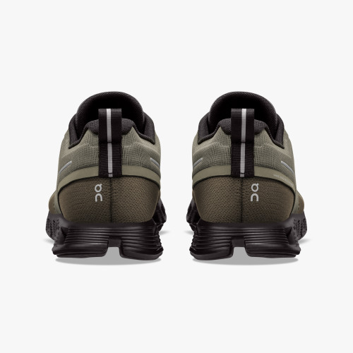 On Running Cloud Shoes Women's Cloud 5 Waterproof-Olive | Black - Click Image to Close