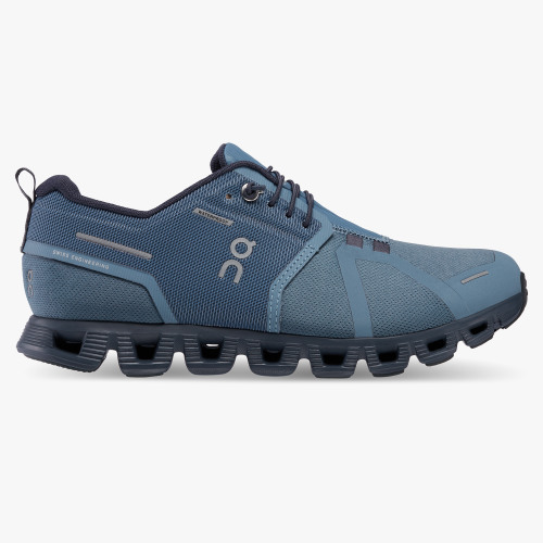 On Running Cloud Shoes Women's Cloud 5 Waterproof-Metal | Navy