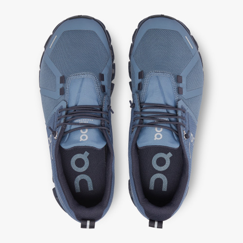 On Running Cloud Shoes Women's Cloud 5 Waterproof-Metal | Navy