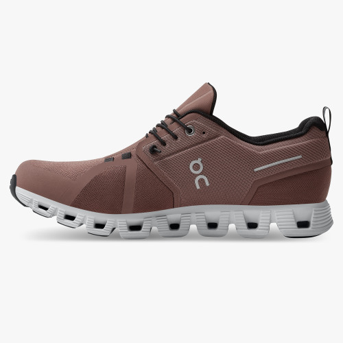 On Running Cloud Shoes Men's Cloud 5 Waterproof-Cocoa | Frost - Click Image to Close