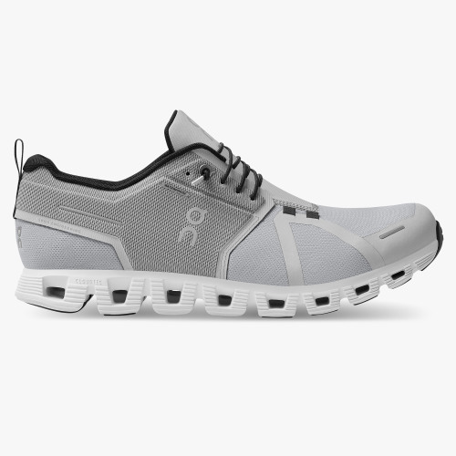 On Running Cloud Shoes Men's Cloud 5 Waterproof-Glacier | White