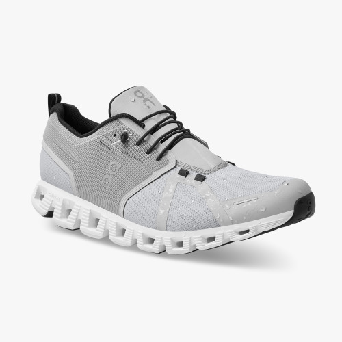 On Running Cloud Shoes Men's Cloud 5 Waterproof-Glacier | White