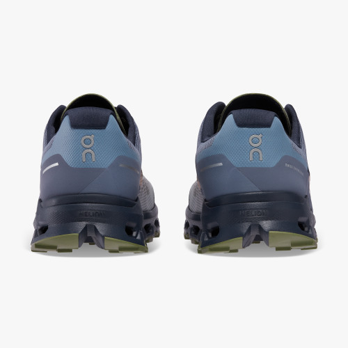 On Running Cloud Shoes Men's Cloudvista-Midnight | Olive - Click Image to Close