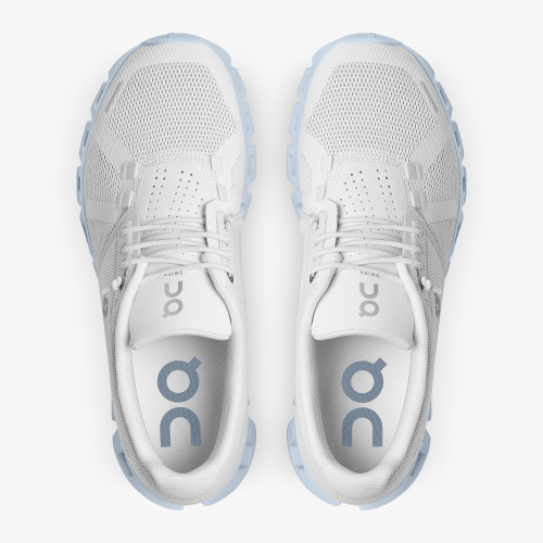 On Running Cloud Shoes Women's Cloud 5-White | Chambray