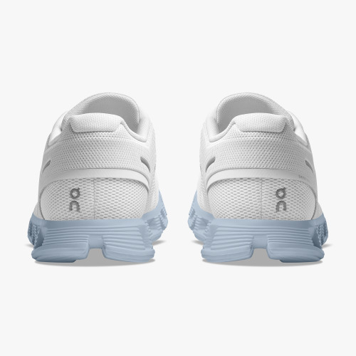 On Running Cloud Shoes Women's Cloud 5-White | Chambray