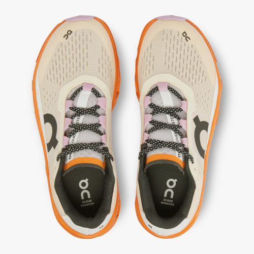 On Running Cloud Shoes Women's Cloudmonster Fawn|Turmeric - Click Image to Close