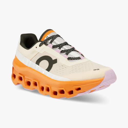 On Running Cloud Shoes Women's Cloudmonster Fawn|Turmeric - Click Image to Close