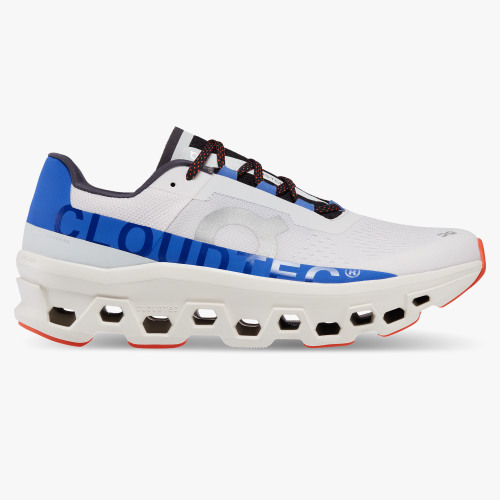 On Running Cloud Shoes Men's Cloudmonster-Frost | Cobalt - Click Image to Close