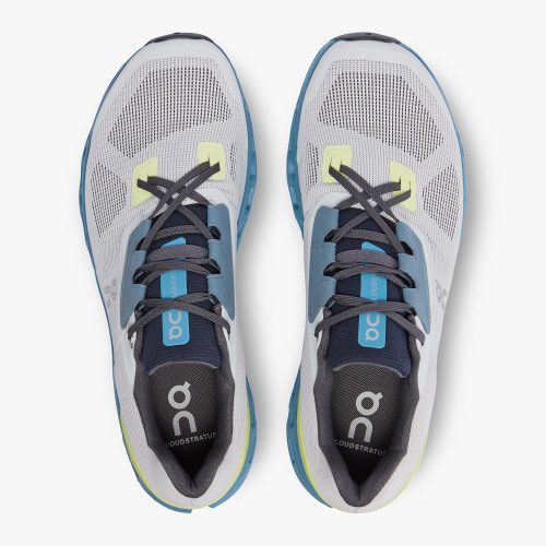 On Running Cloud Shoes Men's Cloudstratus-Frost | Niagara