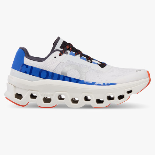 On Running Cloud Shoes Women's Cloudmonster-Frost | Cobalt - Click Image to Close