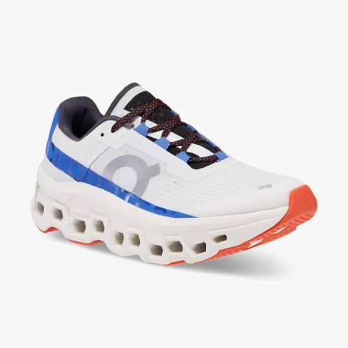 On Running Cloud Shoes Women's Cloudmonster-Frost | Cobalt - Click Image to Close