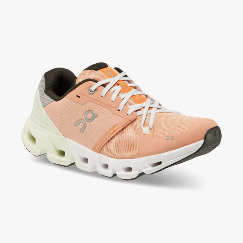 On Running Cloud Shoes Women's Cloudflyer 4-Peach | Aloe - Click Image to Close