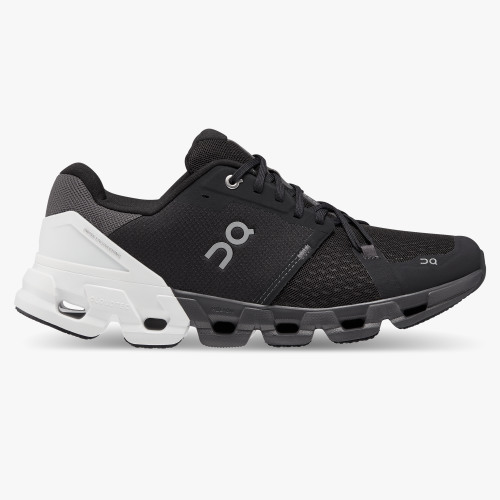 On Running Cloud Shoes Men's Cloudflyer 4-Black | White - Click Image to Close