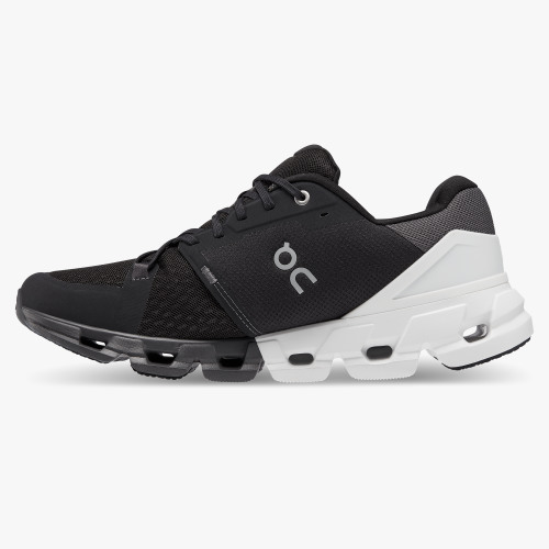 On Running Cloud Shoes Men's Cloudflyer 4-Black | White - Click Image to Close