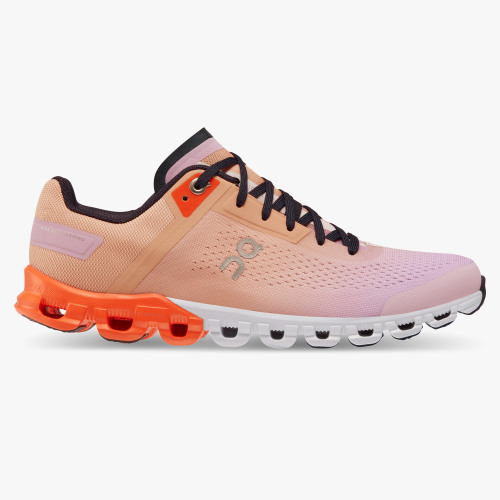 On Running Cloud Shoes Women's Cloudflow-Rose | Fiji - Click Image to Close