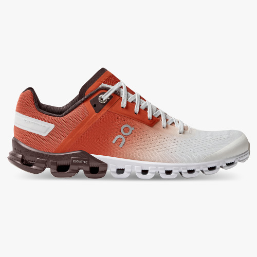 On Running Cloud Shoes Women's Cloudflow-Rust | White