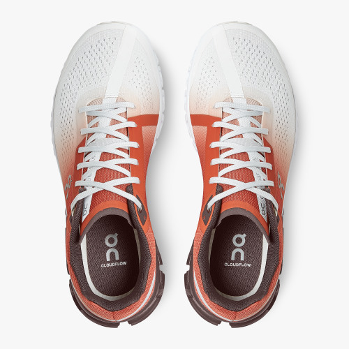 On Running Cloud Shoes Women's Cloudflow-Rust | White