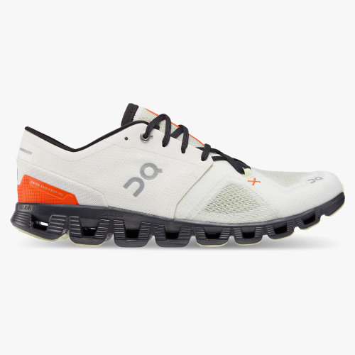 On Running Cloud Shoes Men's Cloud X 3-Ivory | Flame