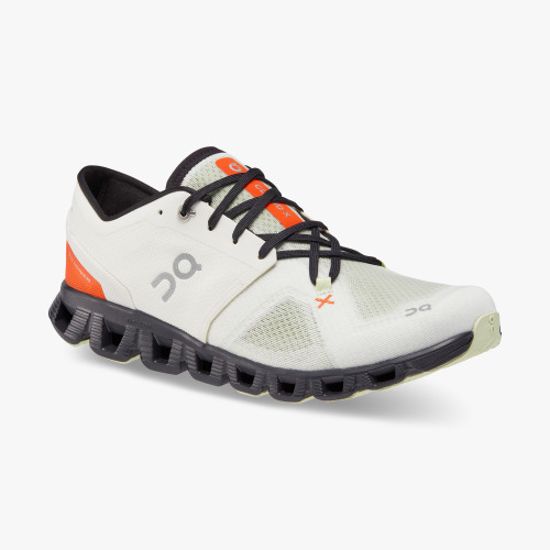On Running Cloud Shoes Men's Cloud X 3-Ivory | Flame