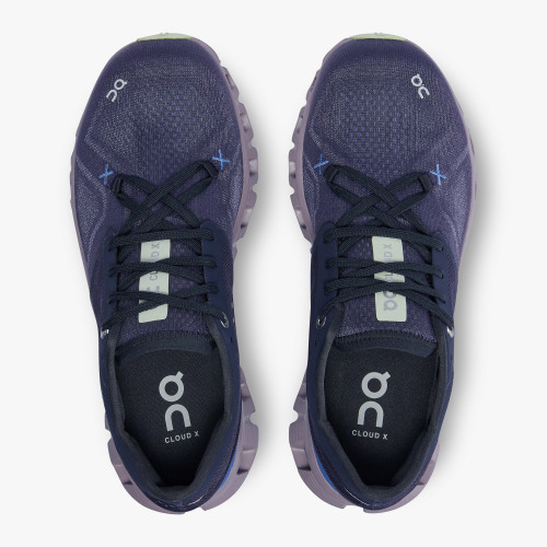 On Running Cloud Shoes Women's Cloud X 3-Midnight | Heron